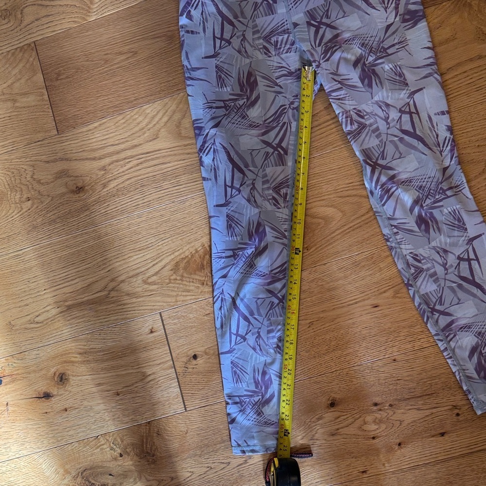 Women's Purple Patterned Leggings Medium - Picture 4 of 4